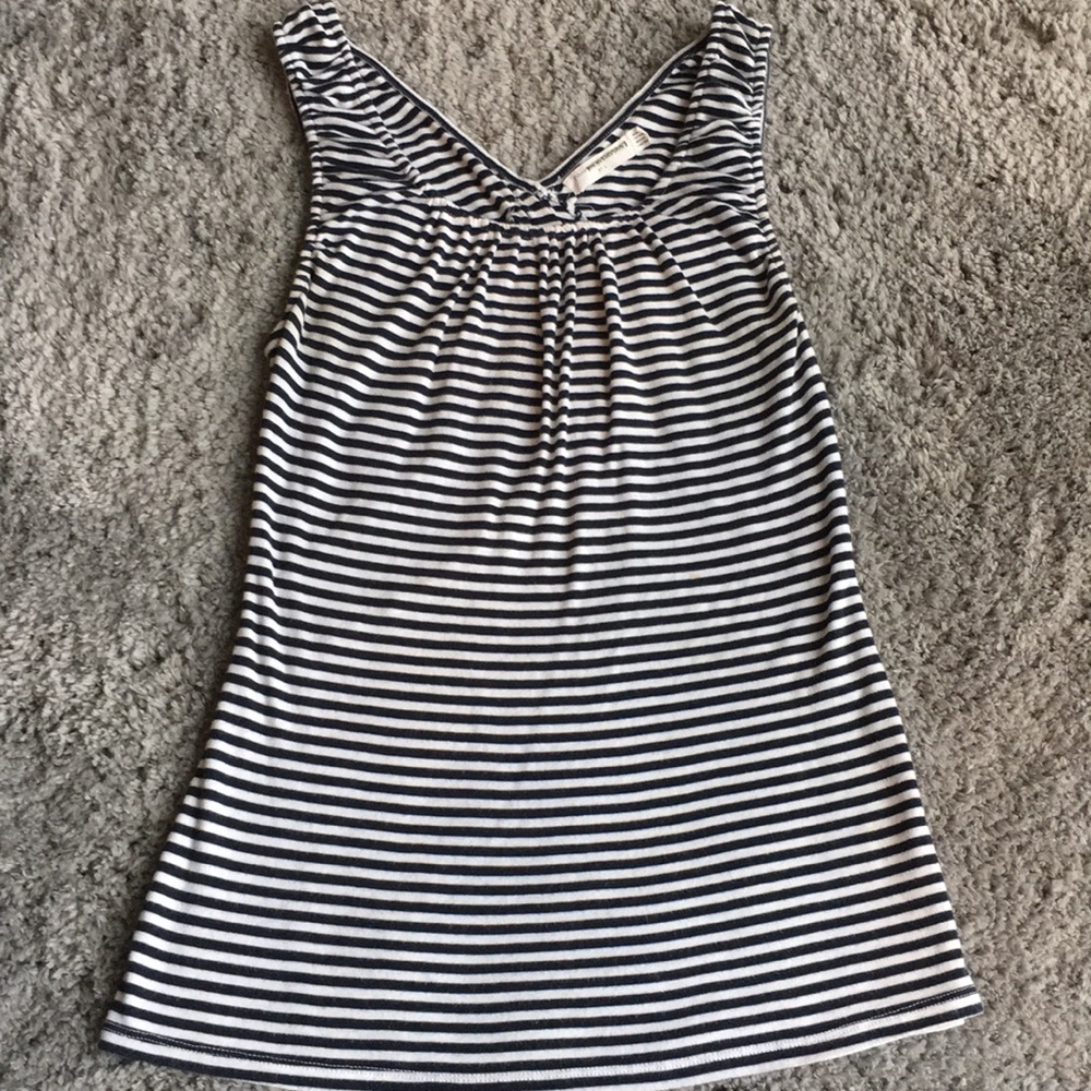 Anthropologie Blue and White Tank Top